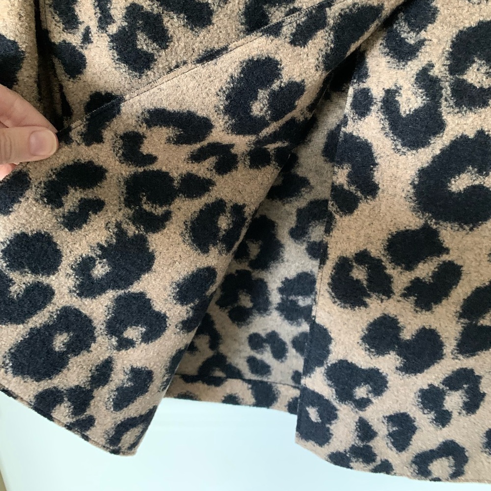 HARRIS WHARF LONDON Leopard Print Jacket Designer Fall Wool Coat NEW IT 38 - Picture 11 of 16
